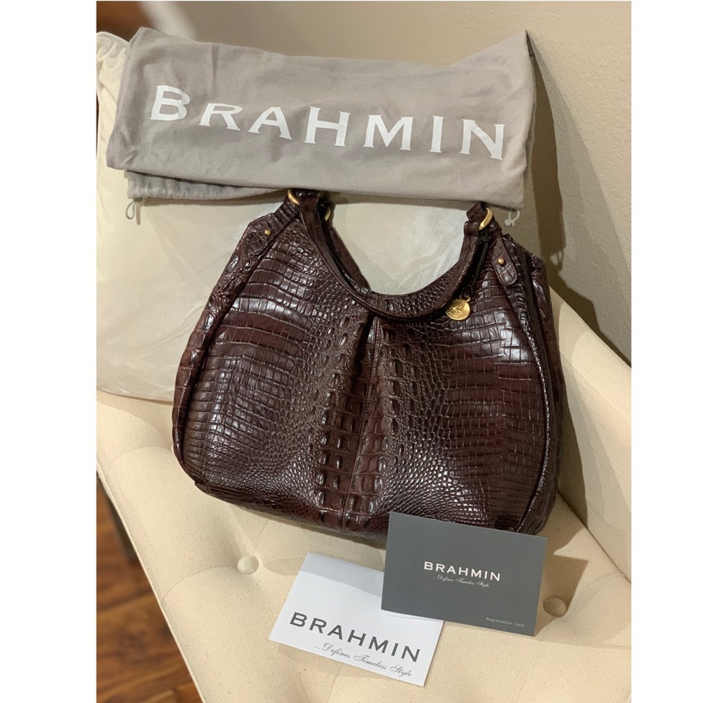 BRAHMIN Brown Shoulder Purse-New